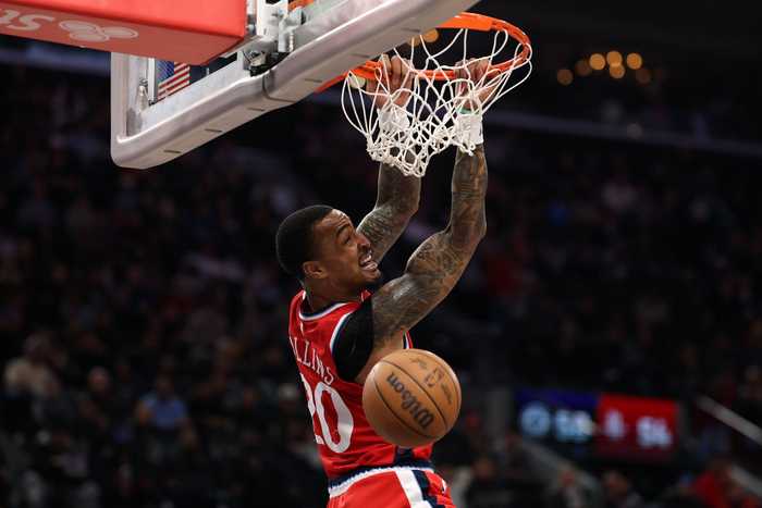 科林斯本场砍至少25分7板4断4帽 快船队史2000年后除布兰德外首人